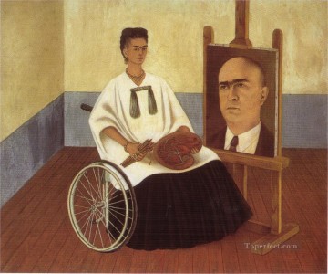 フリーダ・カーロ Painting - ファリル医師の肖像画と自画像 フェミニズム フリーダ・カーロ